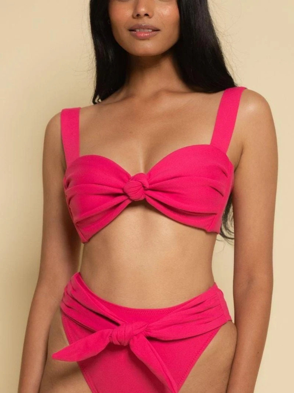 Montce Hibiscus Scrunch Hayden Bikini Top